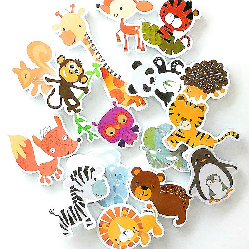 Supply EVA foam toys floating small animals children's educational bathroom bath stickers eva animal set wholesale