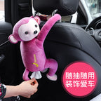 Pipihou creative car tissue box cover home car dual-use car hanging drawer cartoon car interior supplies