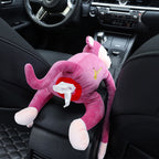 Pipihou creative car tissue box cover home car dual-use car hanging drawer cartoon car interior supplies