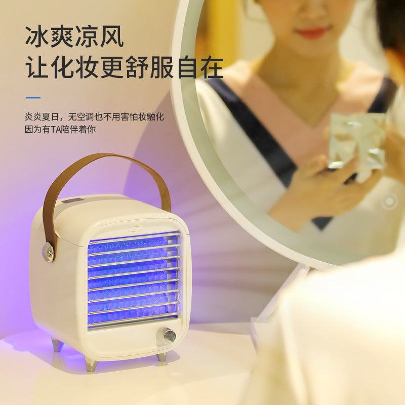 Desktop Mini Air Cooler usb Portable Small Refrigeration Air Conditioning Fan