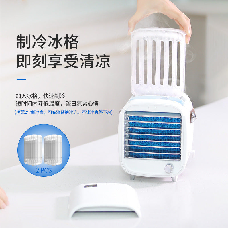 Desktop Mini Air Cooler usb Portable Small Refrigeration Air Conditioning Fan