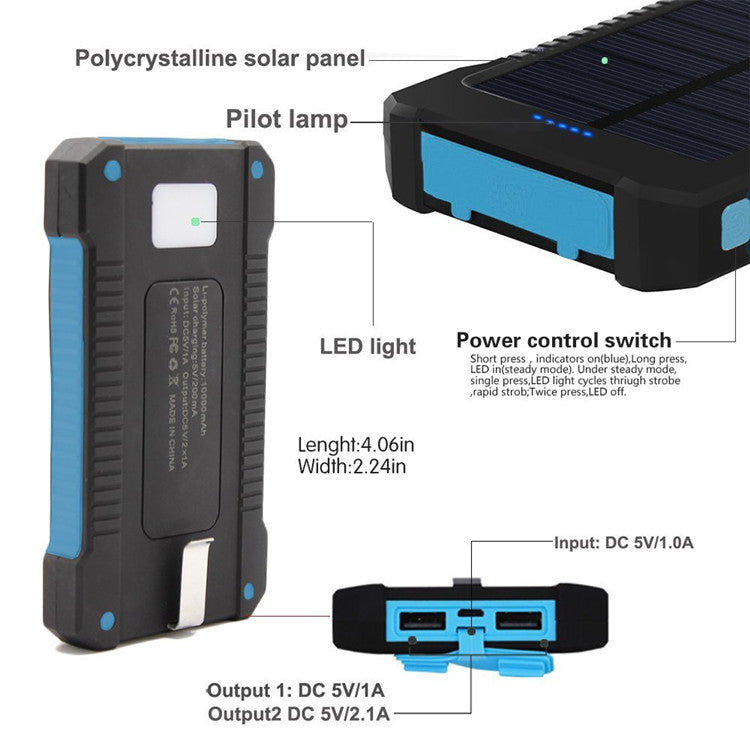 Waterproof Solar Power Bank