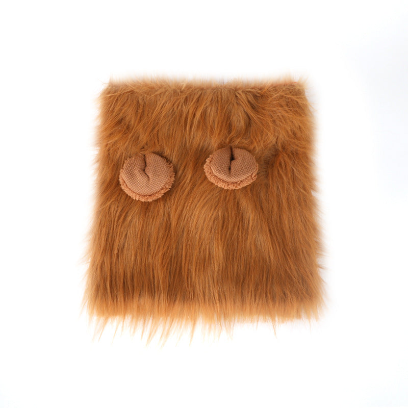 Cross-border hot-selling new pet products golden retriever dog cat funny cute wig lion head cover hat