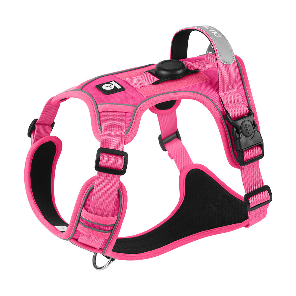 Cross-border dog traction rope explosion-proof large dog chest harness reflective large dog dog rope vest-style outdoor dog walking rope