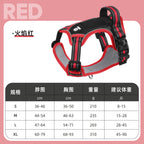 Cross-border dog traction rope explosion-proof large dog chest harness reflective large dog dog rope vest-style outdoor dog walking rope