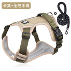 Cross-border dog traction rope explosion-proof large dog chest harness reflective large dog dog rope vest-style outdoor dog walking rope