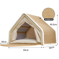 Cat bed, all-season cat villa, cat house, seashell semi-enclosed sleeping bag, cat scratching post, non-shedding sisal cat tent