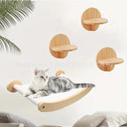 Cat hammock, cat climbing frame, cat bed, sunbathing area, hanging cat scratching post, cat toys, non-slip cat climbing platform