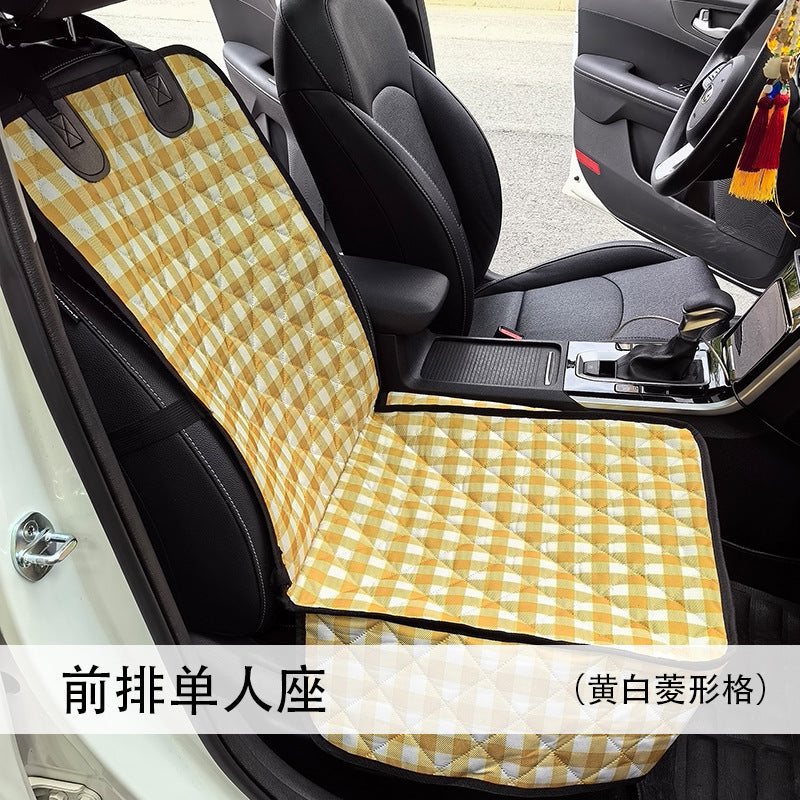Pet car mat rear seat car seat cushion medium and large dog anti-dirty car artifact people and pets sit together dog mat