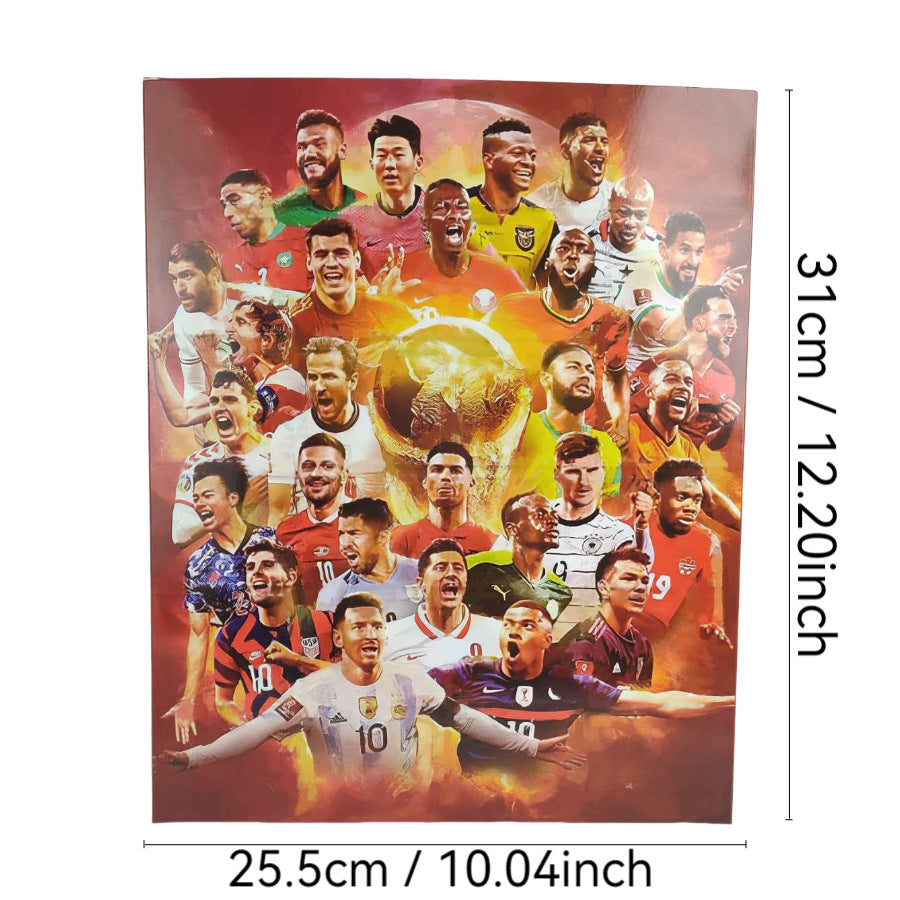 Cross-border football blind box World Cup PVC football star figurines football star blind boxes arrive in the football world figurines