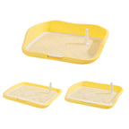 Dog toilet, dog litter box, high and low fence to prevent stepping on feces and urine, pet dog toilet, small and medium-sized dog potty