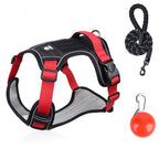 Cross-border dog traction rope explosion-proof large dog chest harness reflective large dog dog rope vest-style outdoor dog walking rope