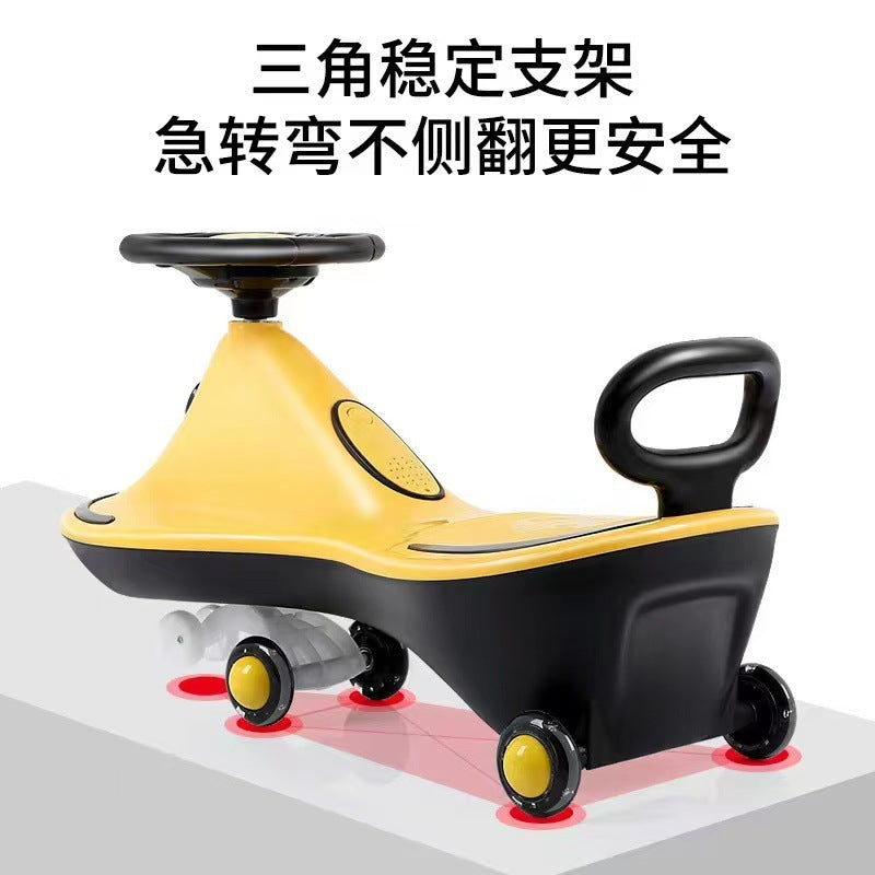 Good baby children twisting car 1-3-6 years old yo-yo car rocking car Niuniu car walker baby slide car