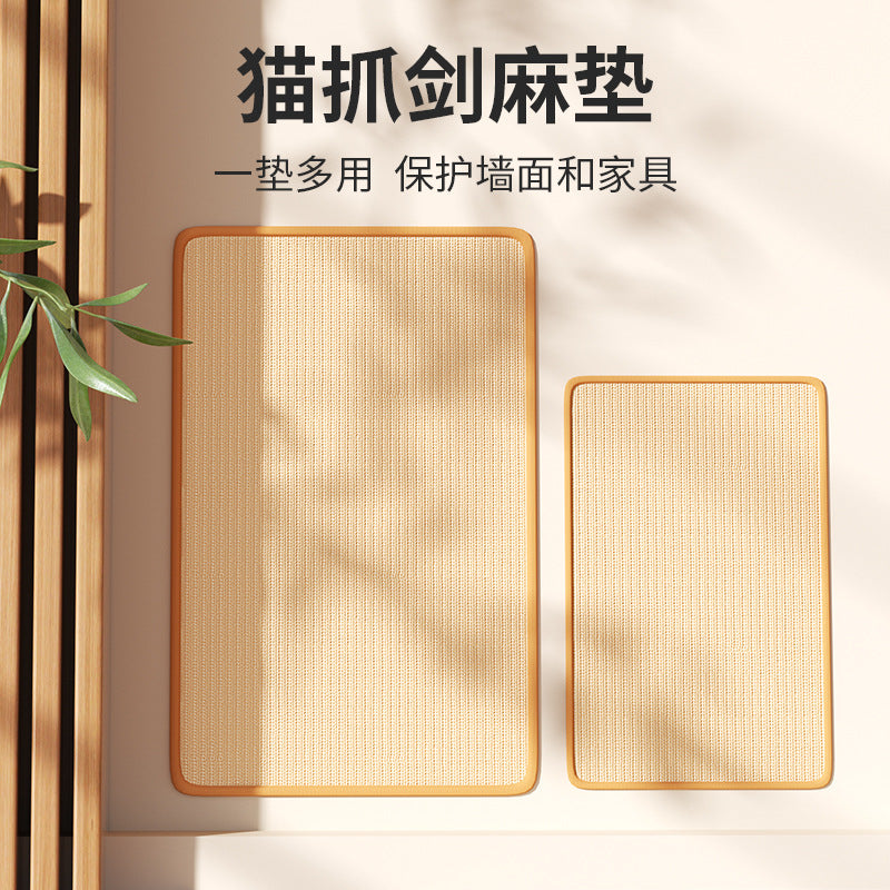 Sisal pads for cats, scratching posts for pets, sofa protection, anti-cat scratching, wear-resistant, and lint-free.