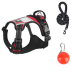 Cross-border dog traction rope explosion-proof large dog chest harness reflective large dog dog rope vest-style outdoor dog walking rope