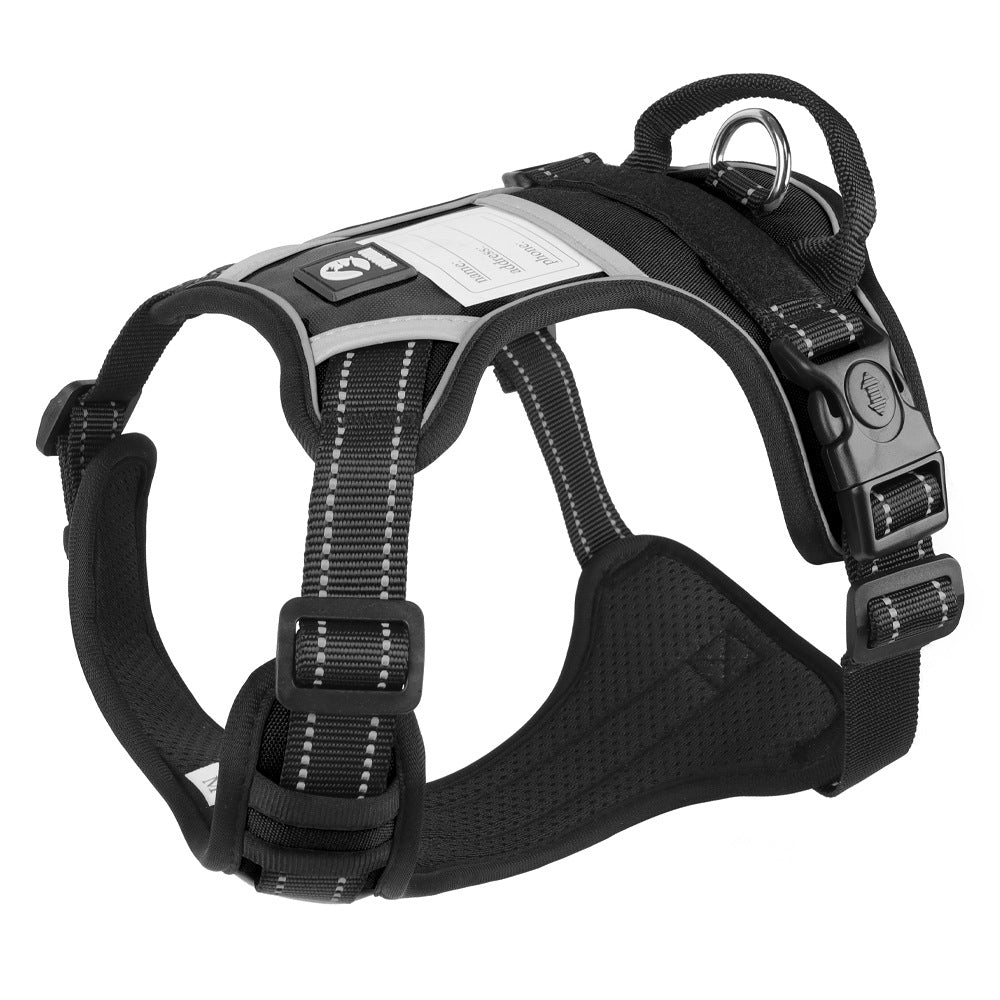 Cross-border dog traction rope explosion-proof large dog chest harness reflective large dog dog rope vest-style outdoor dog walking rope