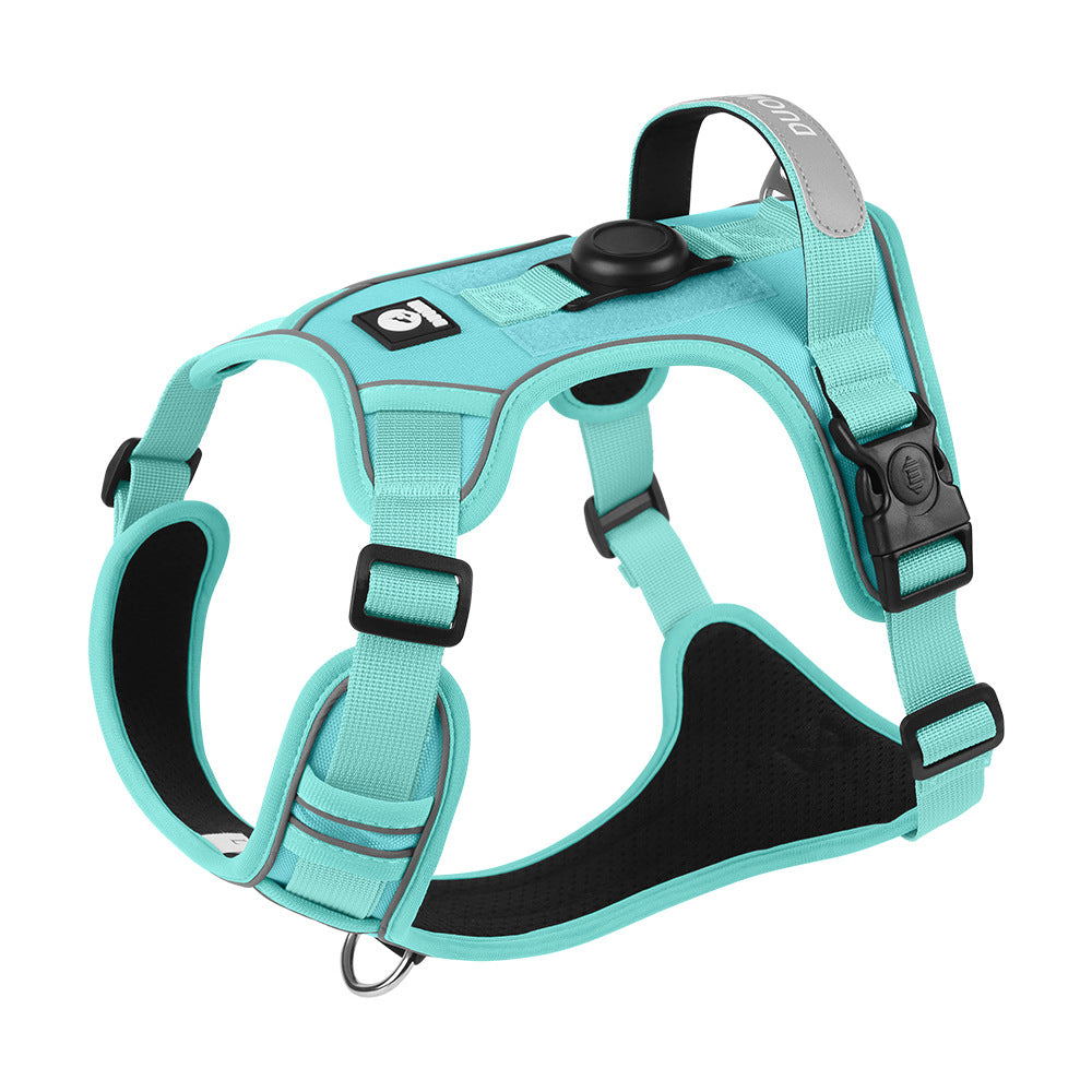 Cross-border dog traction rope explosion-proof large dog chest harness reflective large dog dog rope vest-style outdoor dog walking rope
