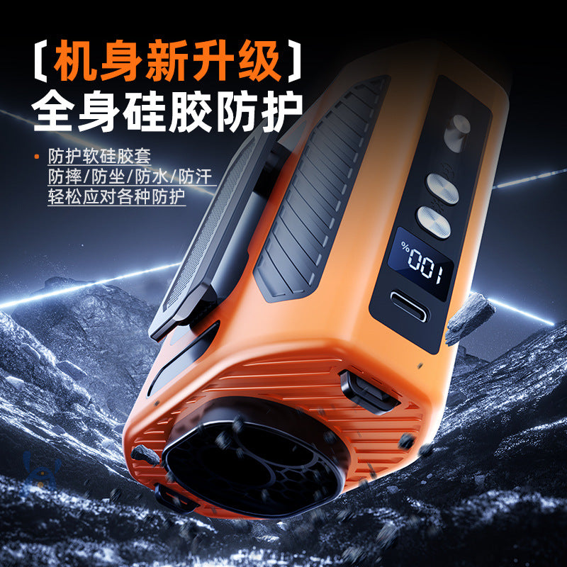 New Waist Fan, USB Fan, Portable, Clip-on Waist Fan, Outdoor Construction Site Rechargeable Mini Fan