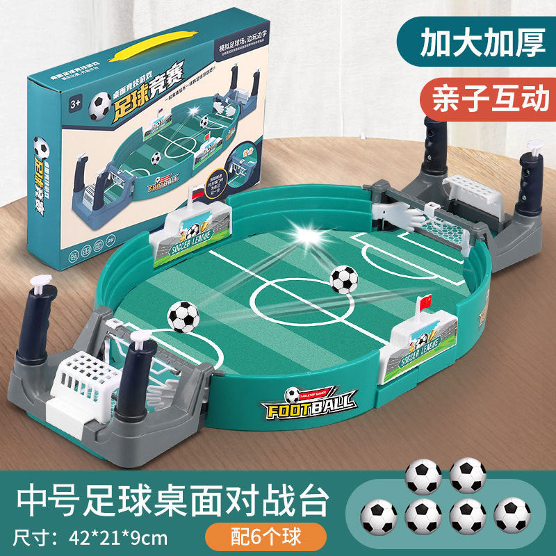 Children's table football double battle table tabletop tabletop game football field game parent-child interactive ejection toy for boys