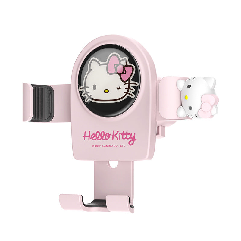 Hello Kitty mobile phone car holder air outlet car navigation holder suction cup car support car fixed car