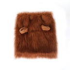 Cross-border hot-selling new pet products golden retriever dog cat funny cute wig lion head cover hat
