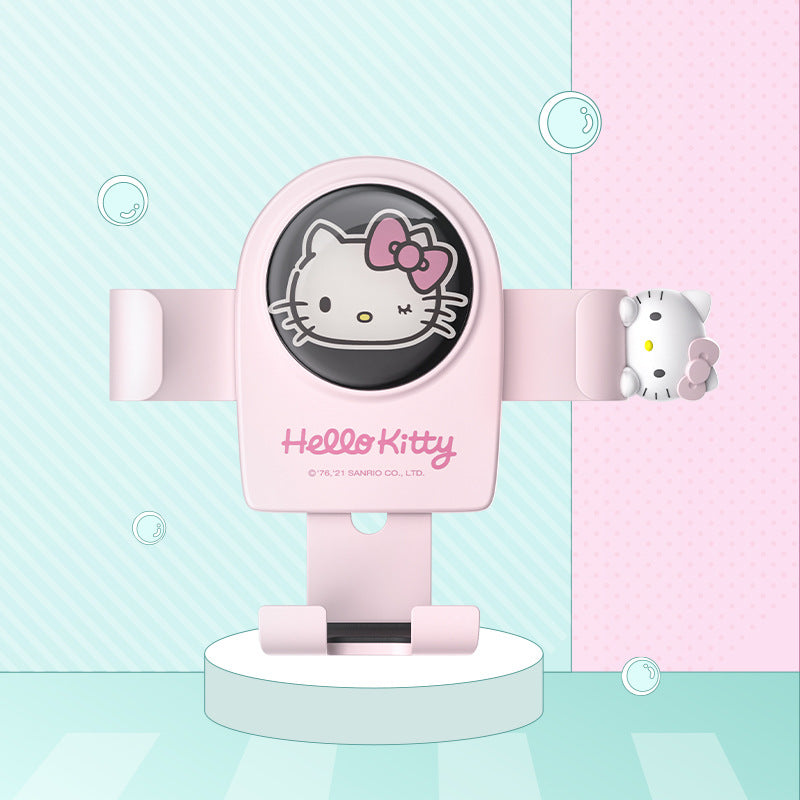 Hello Kitty mobile phone car holder air outlet car navigation holder suction cup car support car fixed car