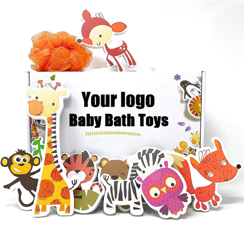 Supply EVA foam toys floating small animals children's educational bathroom bath stickers eva animal set wholesale