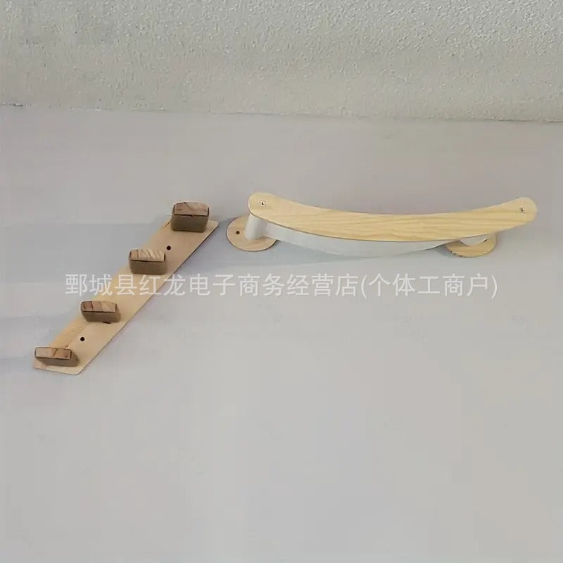 Cat hammock, cat climbing frame, cat bed, sunbathing area, hanging cat scratching post, cat toys, non-slip cat climbing platform