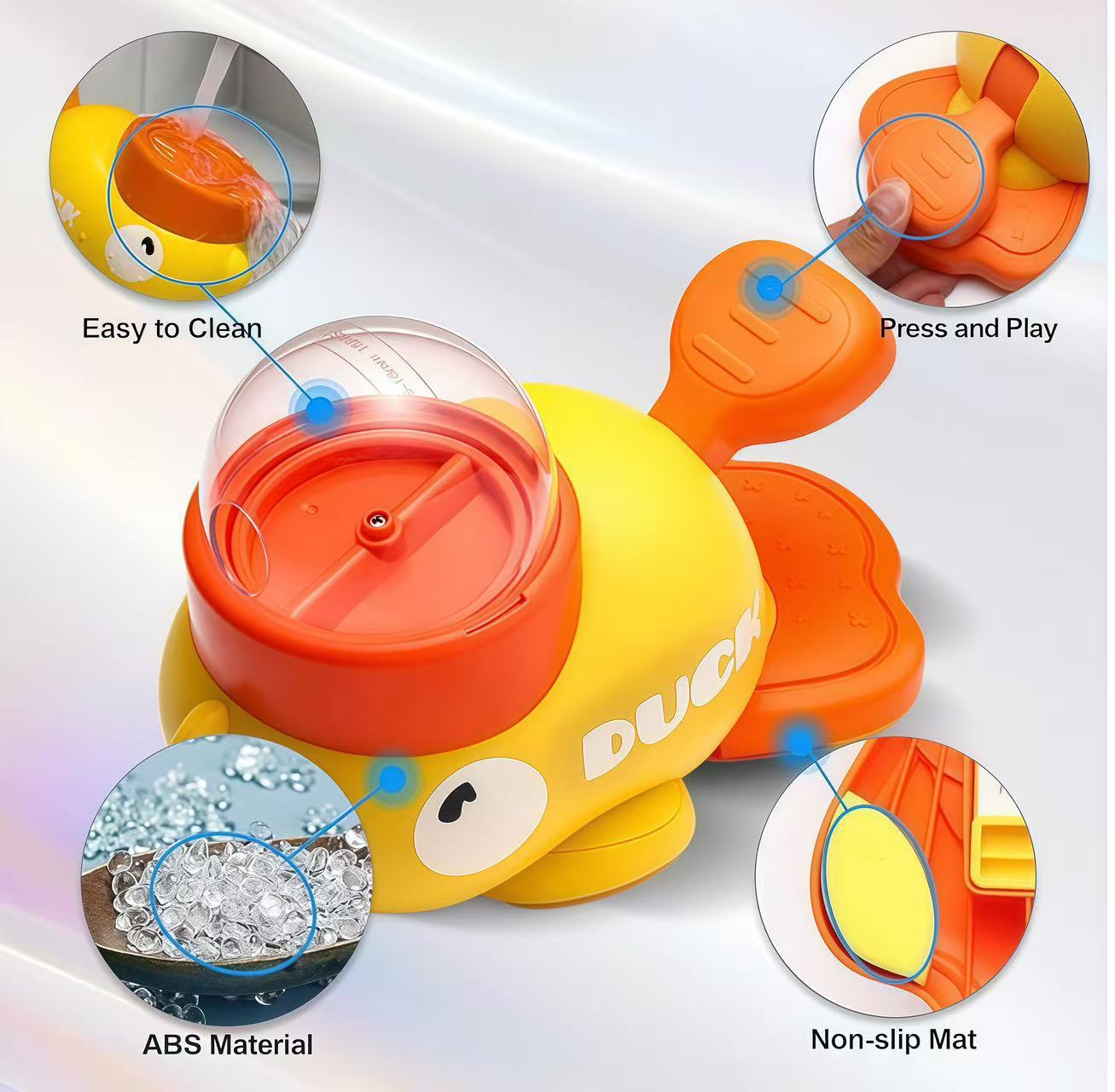 Cross-border Little Yellow Duck Automatic Feeder for Pets, Dogs, and Cats - Smart Interactive Dog Feeder, Cat Food Dispenser Toy