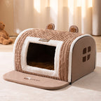 Large dog kennel winter warm dog house removable and washable dog bed four seasons large dog house type pet sleeping supplies