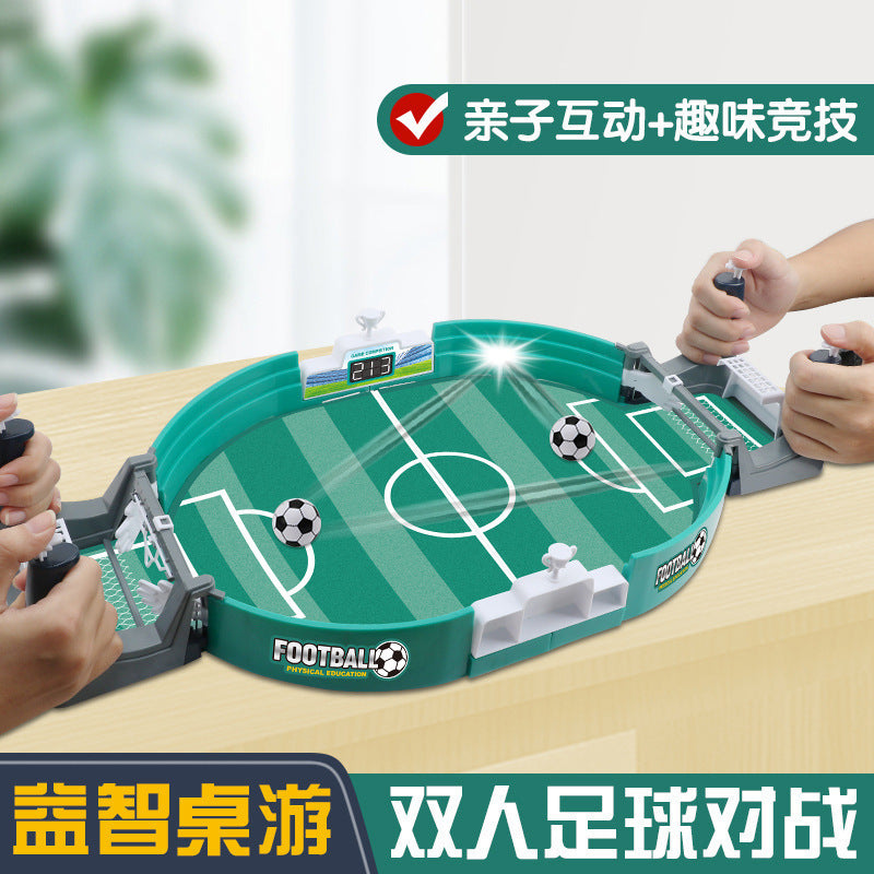 Children's table football double battle table tabletop tabletop game football field game parent-child interactive ejection toy for boys