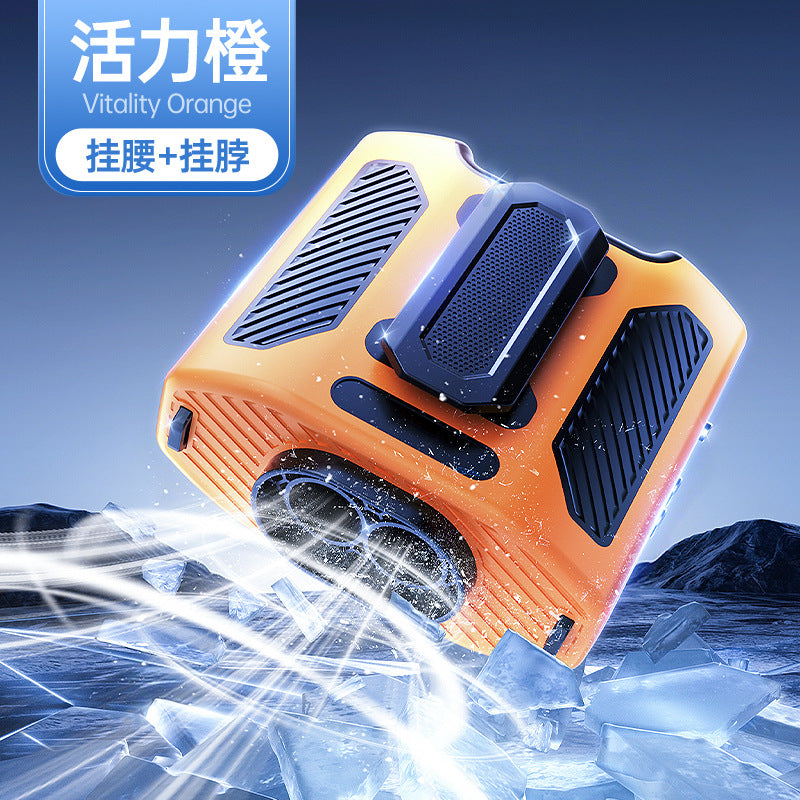 New Waist Fan, USB Fan, Portable, Clip-on Waist Fan, Outdoor Construction Site Rechargeable Mini Fan
