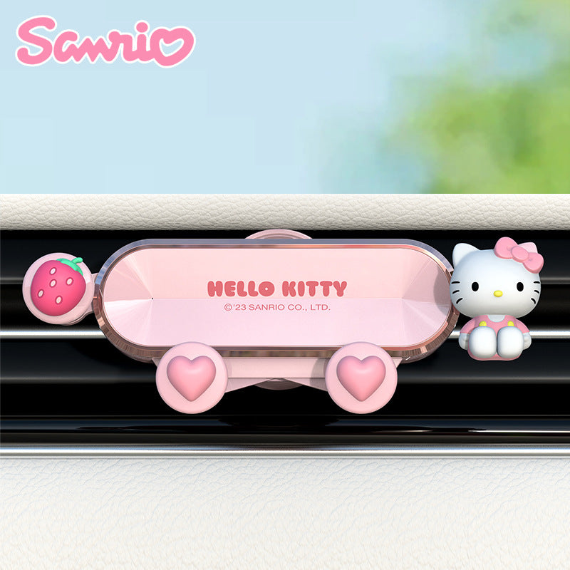 Hello Kitty mobile phone car holder air outlet car navigation holder suction cup car support car fixed car