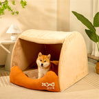 Docot dog kennel four seasons universal detachable and washable golden retriever indoor dog house large dog semi-enclosed dog bed dog tent
