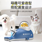 Cross-border Little Yellow Duck Automatic Feeder for Pets, Dogs, and Cats - Smart Interactive Dog Feeder, Cat Food Dispenser Toy