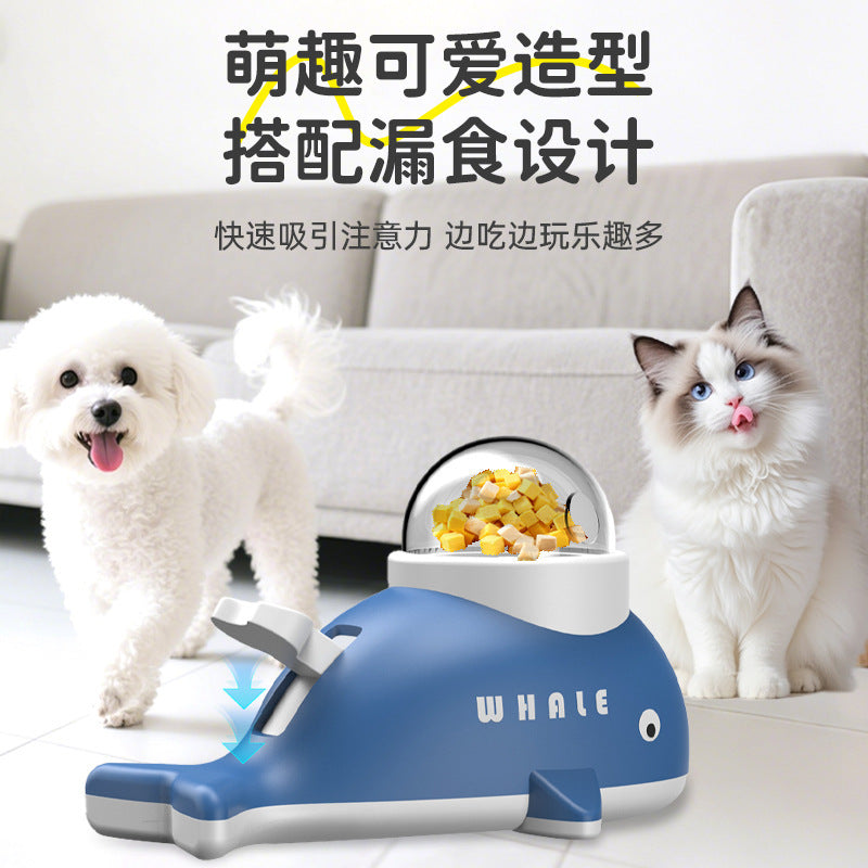 Cross-border Little Yellow Duck Automatic Feeder for Pets, Dogs, and Cats - Smart Interactive Dog Feeder, Cat Food Dispenser Toy