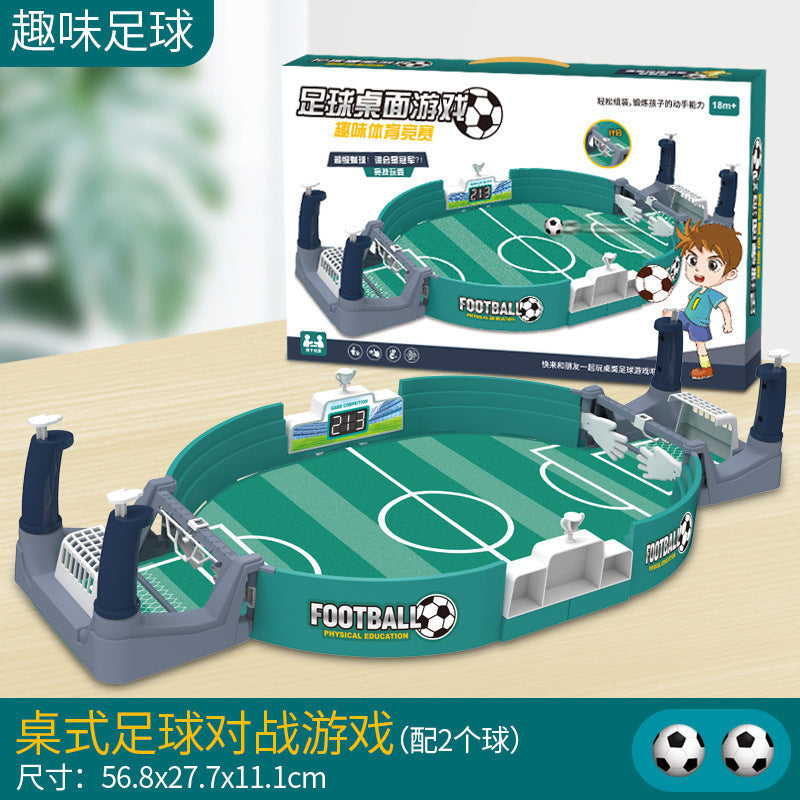 Children's table football double battle table tabletop tabletop game football field game parent-child interactive ejection toy for boys