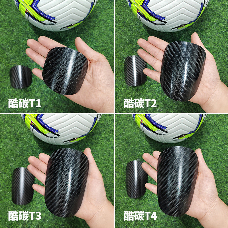 Carbon fiber football shin guards professional competition adult football guards children's ultra-light mini football shin guards