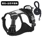 Cross-border dog traction rope explosion-proof large dog chest harness reflective large dog dog rope vest-style outdoor dog walking rope
