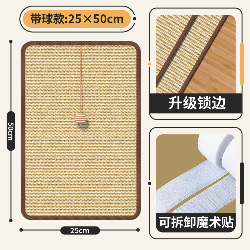 Sisal pads for cats, scratching posts for pets, sofa protection, anti-cat scratching, wear-resistant, and lint-free.