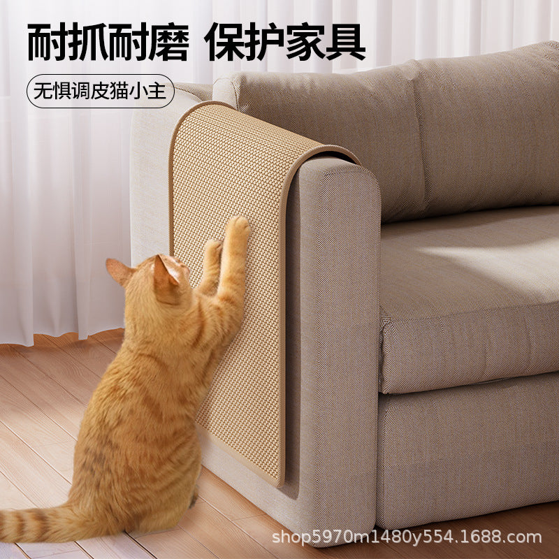 Sisal pads for cats, scratching posts for pets, sofa protection, anti-cat scratching, wear-resistant, and lint-free.