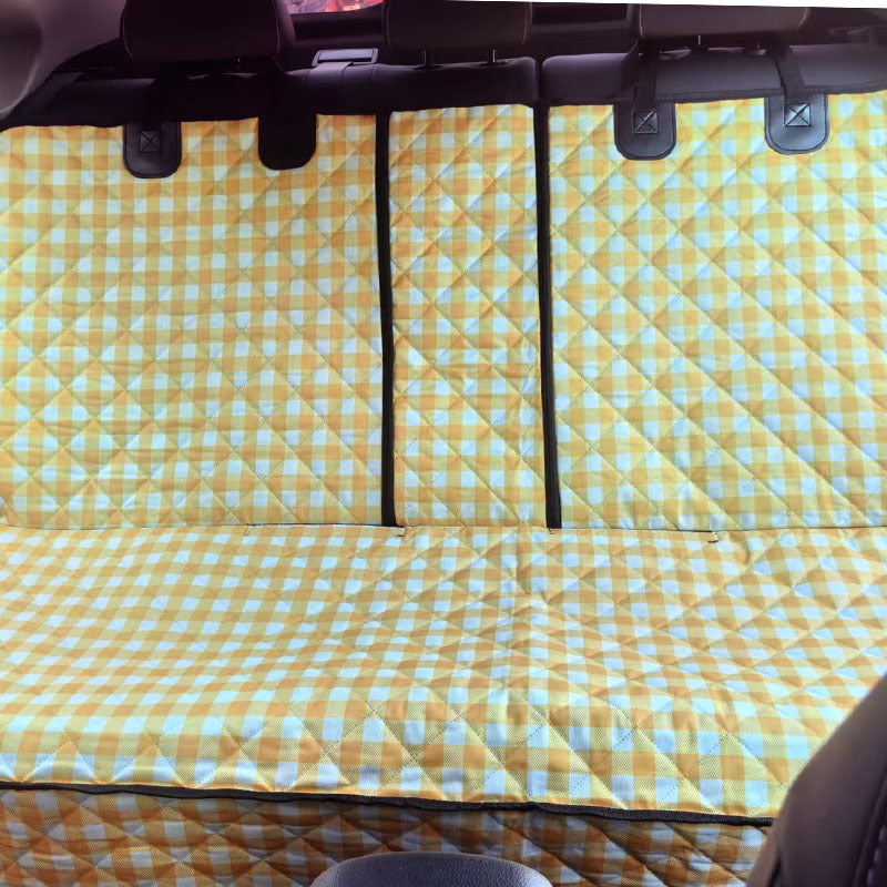 Pet car mat rear seat car seat cushion medium and large dog anti-dirty car artifact people and pets sit together dog mat