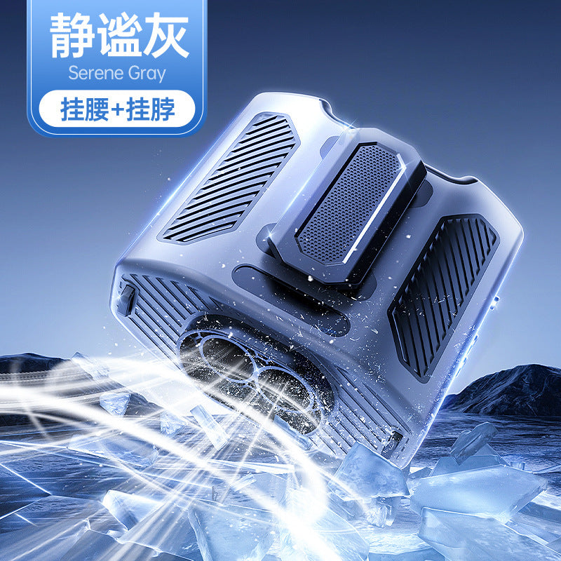 New Waist Fan, USB Fan, Portable, Clip-on Waist Fan, Outdoor Construction Site Rechargeable Mini Fan