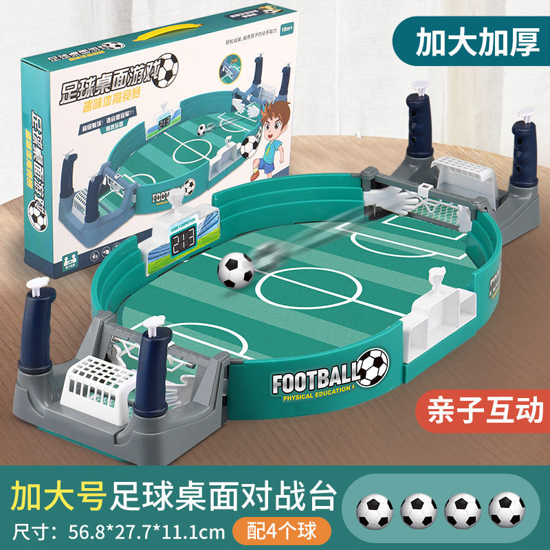 Children's table football double battle table tabletop tabletop game football field game parent-child interactive ejection toy for boys