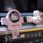 Hello Kitty mobile phone car holder air outlet car navigation holder suction cup car support car fixed car