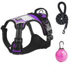 Cross-border dog traction rope explosion-proof large dog chest harness reflective large dog dog rope vest-style outdoor dog walking rope