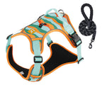 Cross-border dog traction rope explosion-proof large dog chest harness reflective large dog dog rope vest-style outdoor dog walking rope