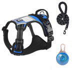 Cross-border dog traction rope explosion-proof large dog chest harness reflective large dog dog rope vest-style outdoor dog walking rope