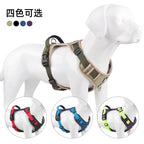 Cross-border dog traction rope explosion-proof large dog chest harness reflective large dog dog rope vest-style outdoor dog walking rope