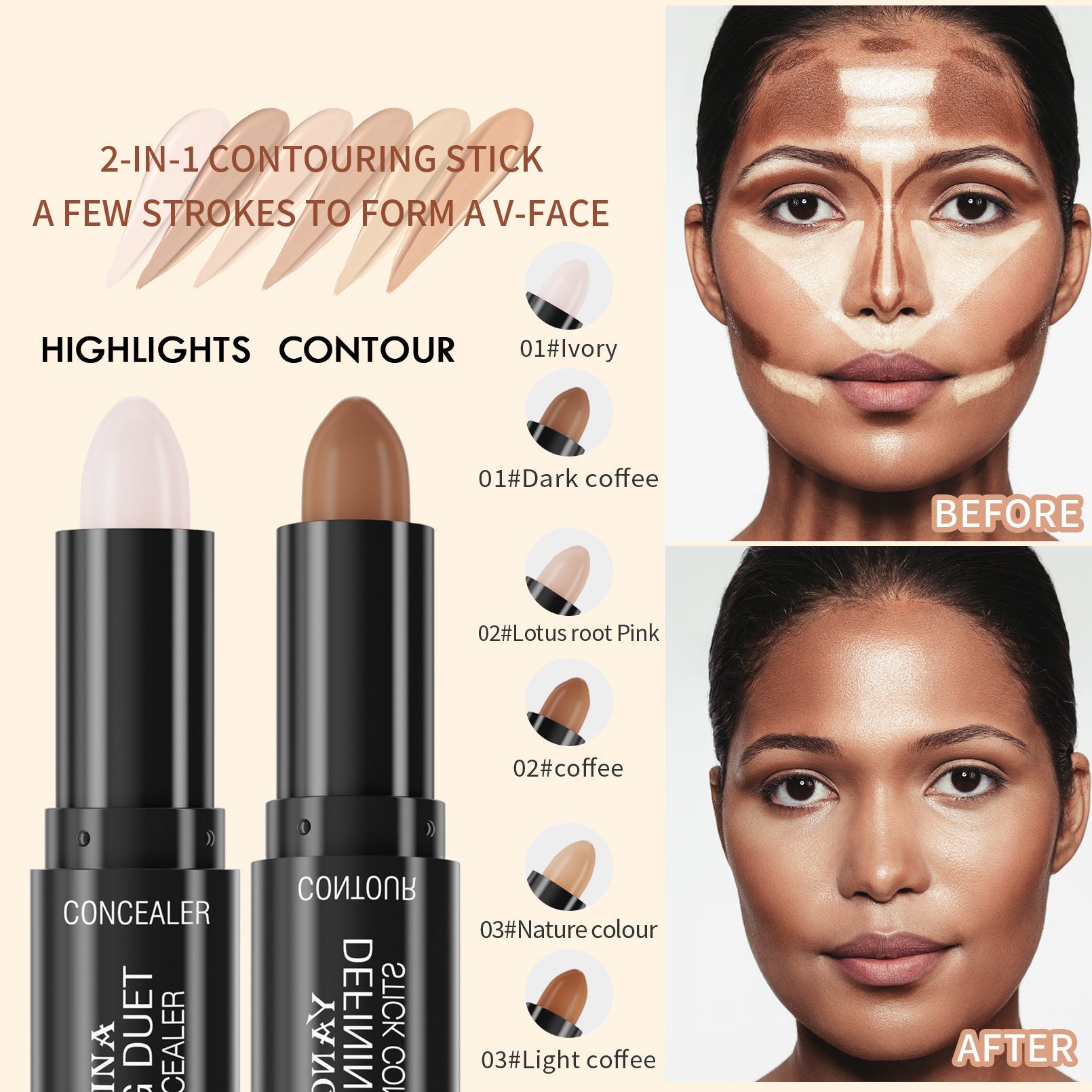 Highlight Contour Concealer Stick